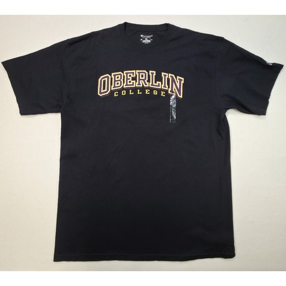 New Oberlin College Shirt TShirt Mens XL Champion Black - Picture 1 of 7